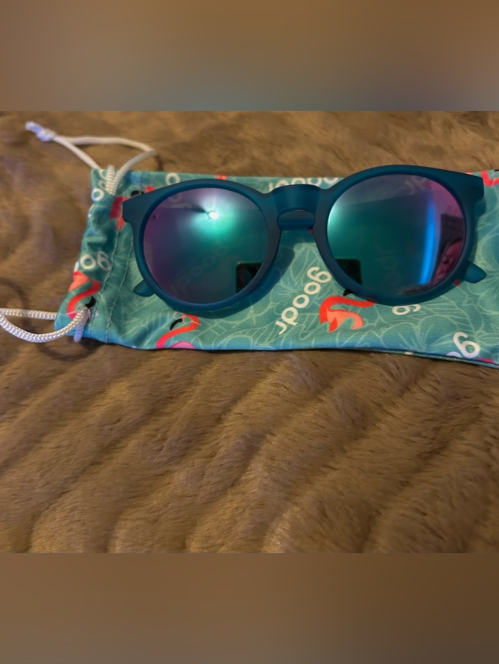 Teal Matte Mirrored Sunglasses by goodr